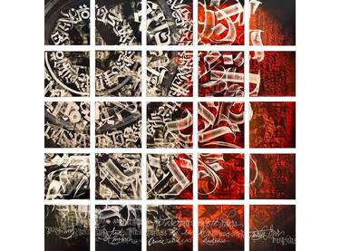 Original Street Art Calligraphy Paintings by Drew LabOne