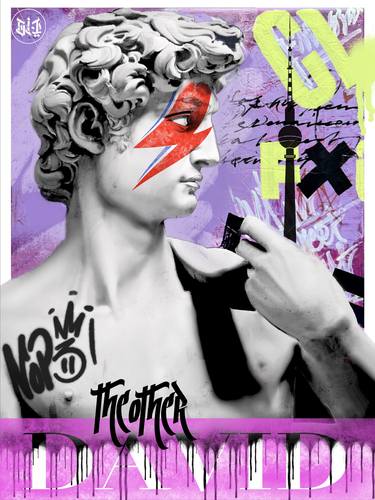 Original Street Art Pop Culture/Celebrity Painting by Drew Labone