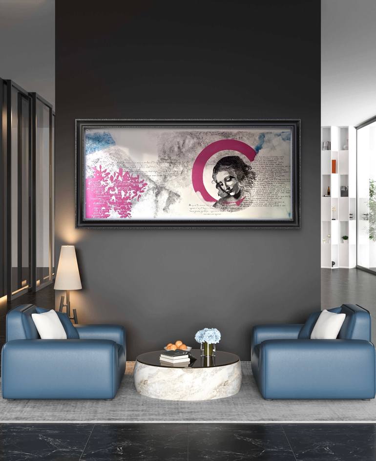 Original Portraiture Time Painting by Drew Labone