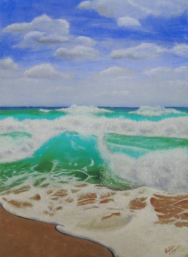 Original Realism Beach Paintings by Priyam Chatterjee