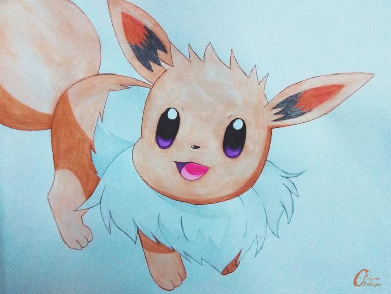 How To Draw Eevee  Pokemon 