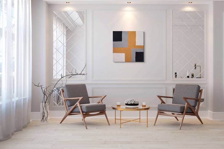 Original Minimalism Abstract Painting by Pal Teravagimov