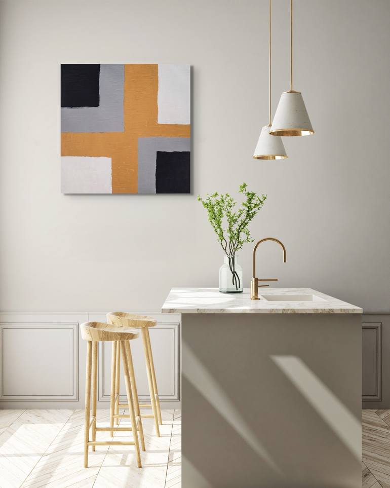 Original Minimalism Abstract Painting by Pal Teravagimov