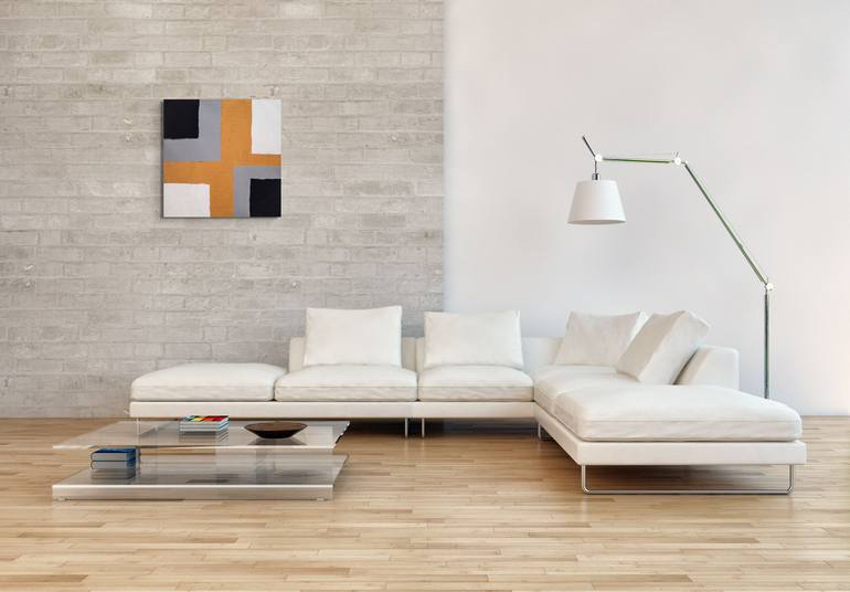 Original Minimalism Abstract Painting by Pal Teravagimov