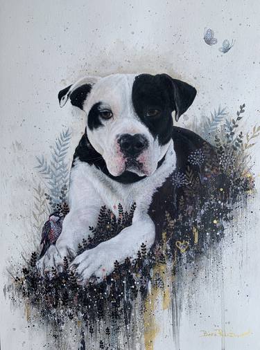 Print of Figurative Dogs Mixed Media by Bara Puletz