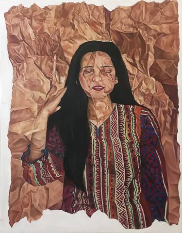 Print of Realism Portrait Paintings by laiba Ayub