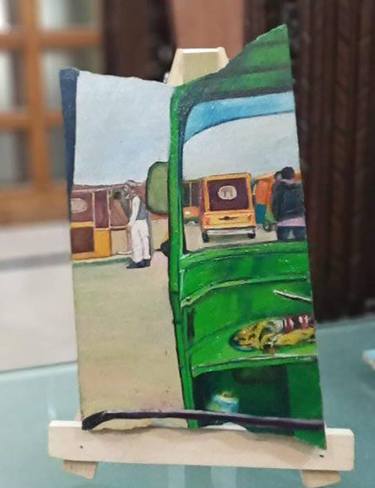 Original Transportation Paintings by laiba Ayub