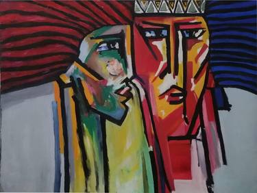 Original Abstract Women Paintings by laiba Ayub