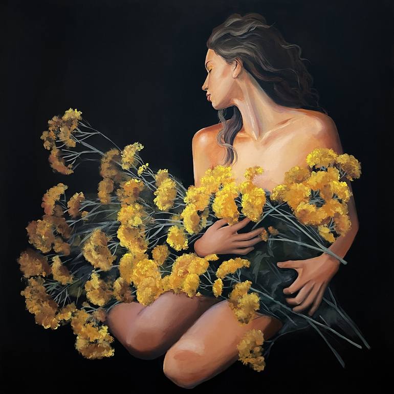 Print of Figurative Women Paintings by Elina Zelena