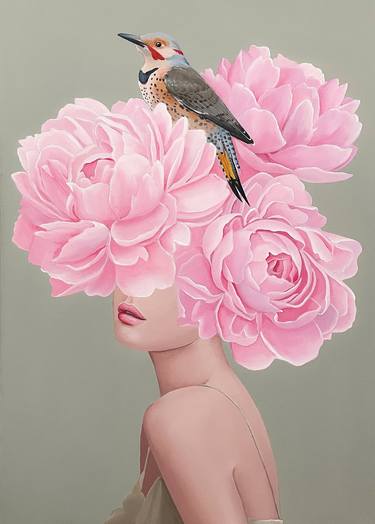 Original Figurative Women Paintings by Elina Zelena
