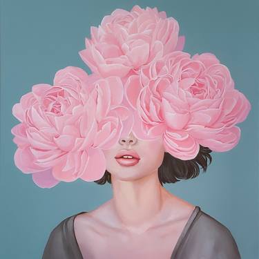 Original Figurative Women Paintings by Elina Zelena
