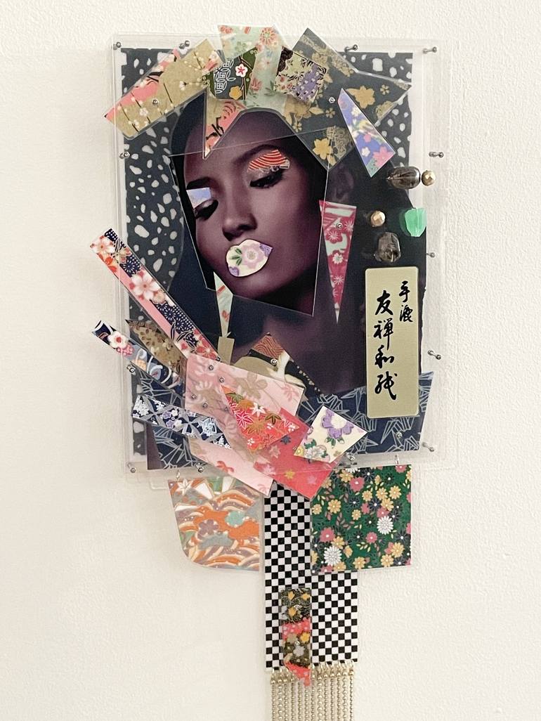 Original Contemporary Portrait Collage by Jesse Walker