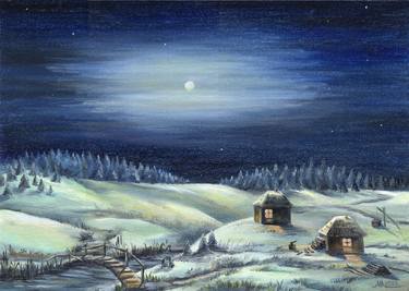 Original Landscape Painting by Mariia Alieksieieva