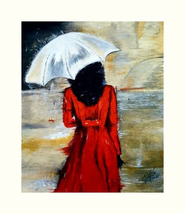 Original Classicism Women Painting by Ayeza Nadeem