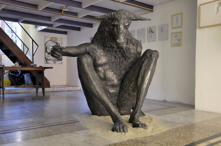 Original Contemporary Classical mythology Sculpture by Rosario Mainoni
