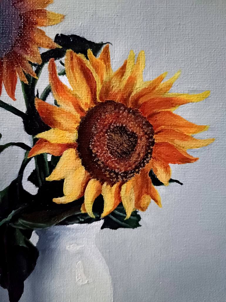 Original Realism Floral Painting by Cristian Miceli