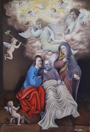 Original Figurative Religious Paintings by Cristian Miceli