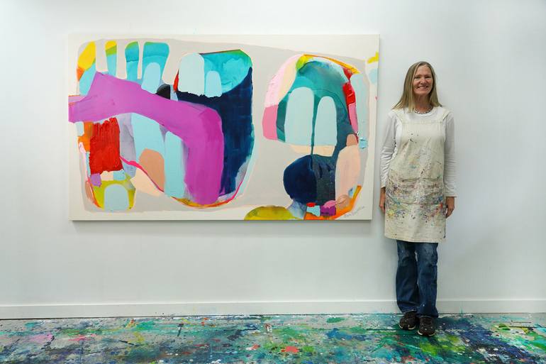 Original Contemporary Abstract Painting by Claire Desjardins