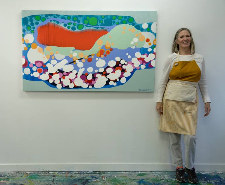 Original Abstract Expressionism Abstract Painting by Claire Desjardins