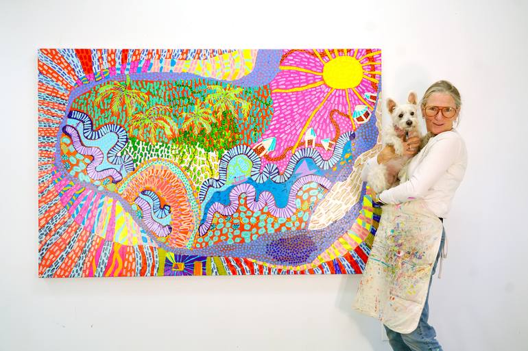 Original Abstract Expressionism Abstract Painting by Claire Desjardins