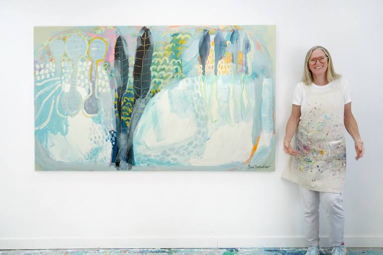 Original Abstract Expressionism Abstract Painting by Claire Desjardins