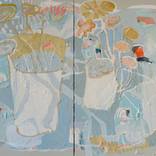 Between Home and Elsewhere (diptych) by Claire Desjardins