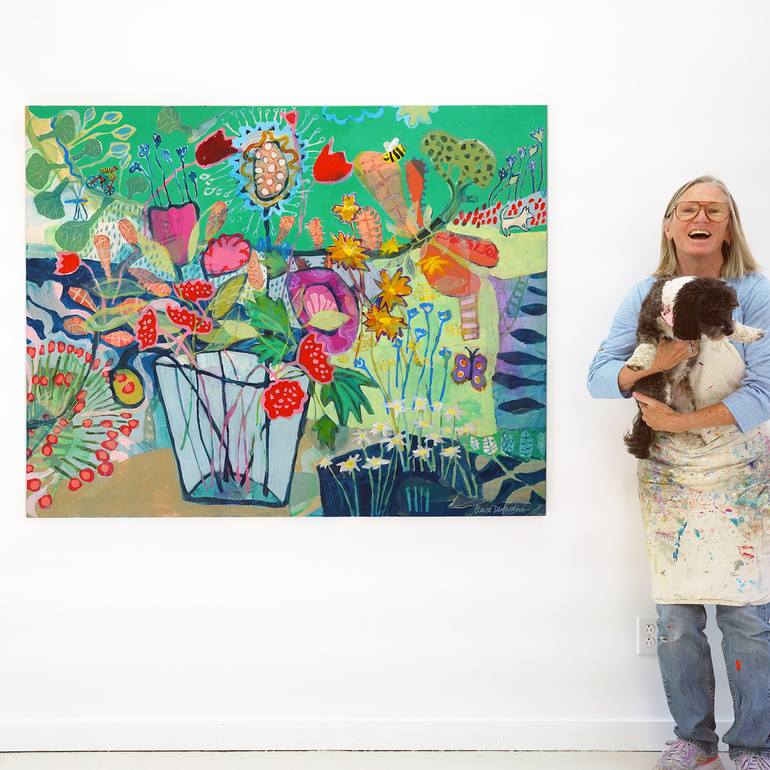 Original Abstract Expressionism Abstract Painting by Claire Desjardins