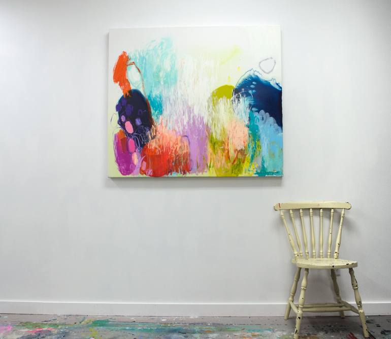 Original Abstract Expressionism Abstract Painting by Claire Desjardins