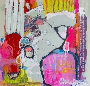 Original Abstract Collage by Claire Desjardins