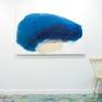 Abstract painting by Claire Desjardins - on the wall