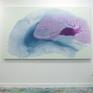 Abstract painting by Claire Desjardins - on the wall