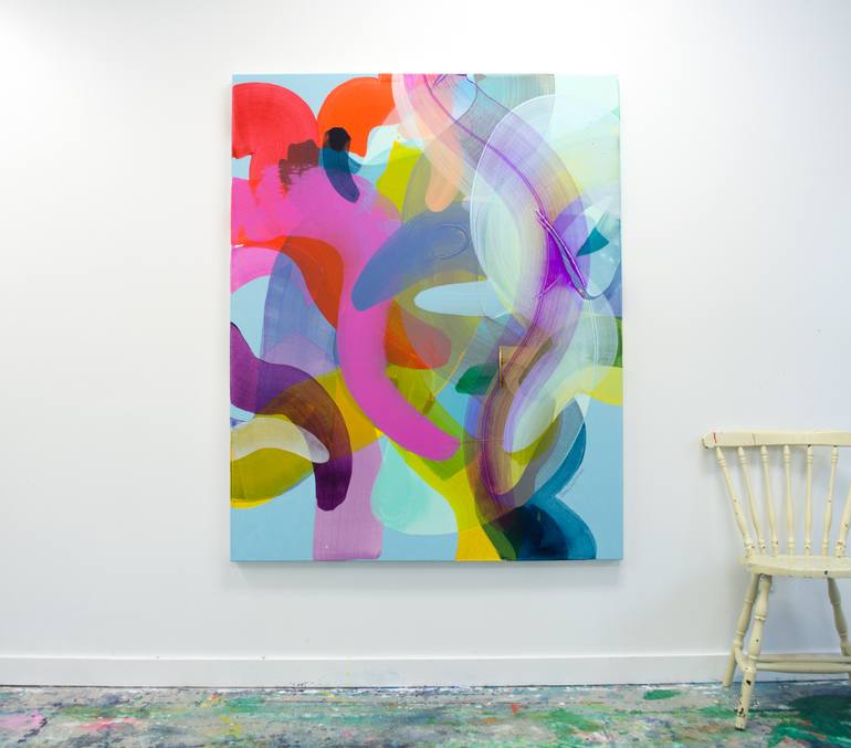 Original Abstract Expressionism Abstract Painting by Claire Desjardins