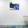 Abstract painting by Claire Desjardins - on the wall