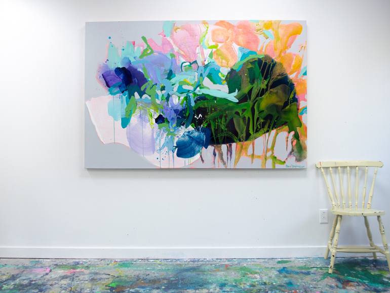Original Abstract Expressionism Abstract Painting by Claire Desjardins