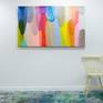 Abstract painting by Claire Desjardins - on the wall
