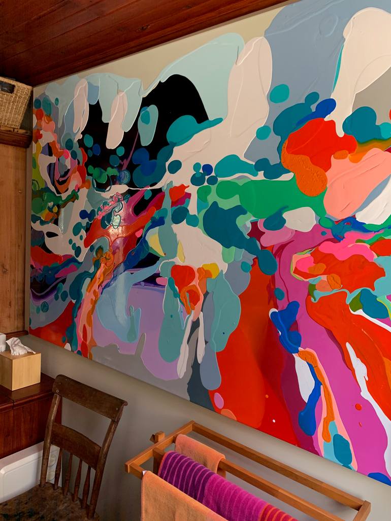 Original Abstract Expressionism Abstract Painting by Claire Desjardins