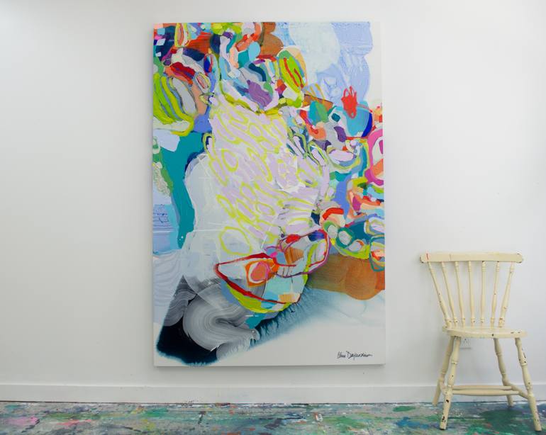 Original Abstract Expressionism Abstract Painting by Claire Desjardins
