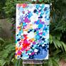 Abstract painting by Claire Desjardins - on the easel
