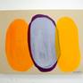 Abstract painting by Claire Desjardins - on the wall