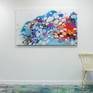 Abstract painting by Claire Desjardins - on the wall
