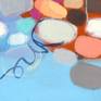 Abstract painting by Claire Desjardins - detail
