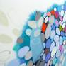Abstract painting by Claire Desjardins - from the left