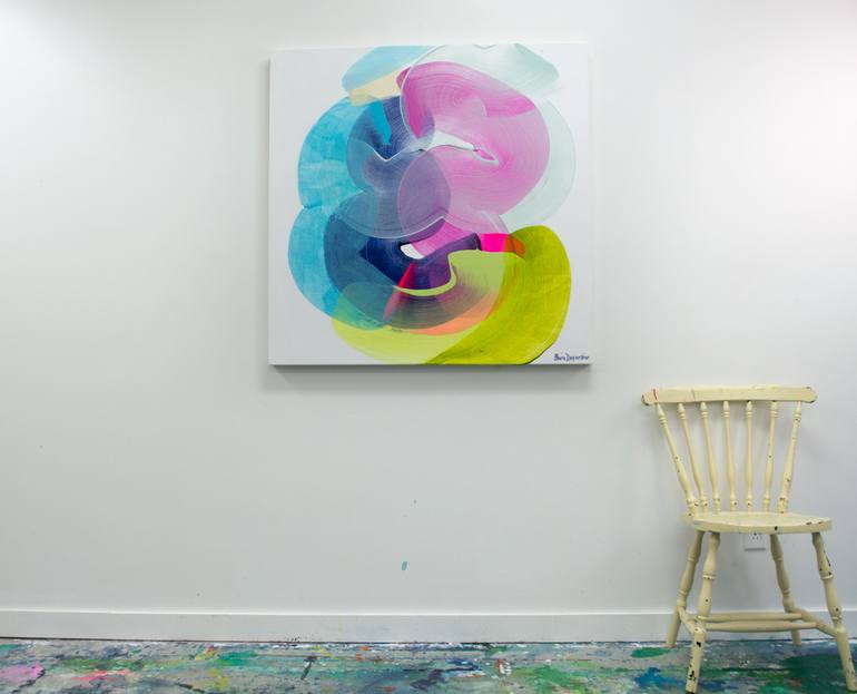 Original Abstract Expressionism Abstract Painting by Claire Desjardins