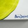 Abstract painting by Claire Desjardins - signature