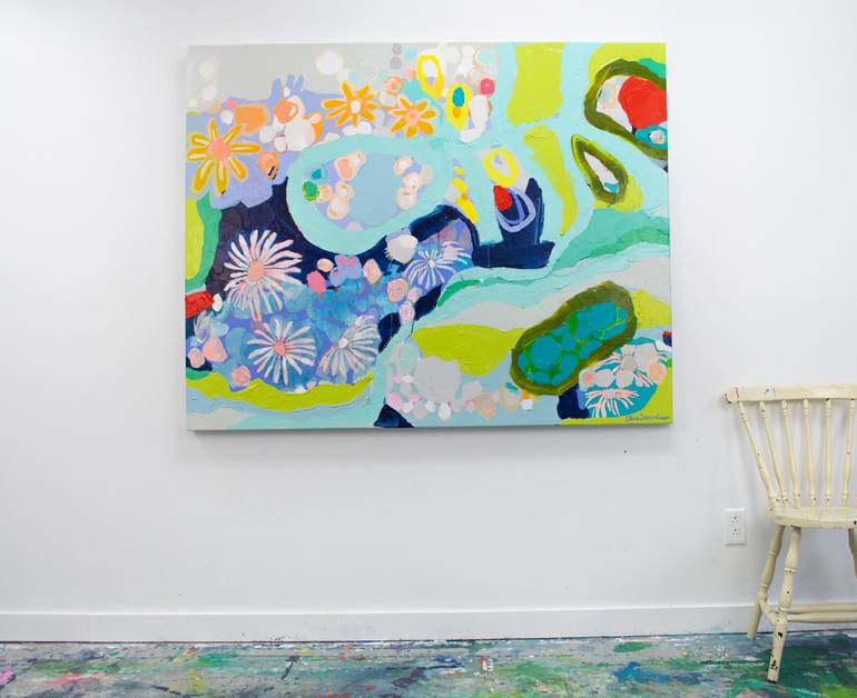 Original Abstract Expressionism Abstract Painting by Claire Desjardins