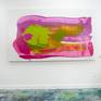 Abstract painting by Claire Desjardins - on the wall