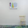 Abstract painting by Claire Desjardins - on the wall