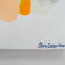 Abstract painting by Claire Desjardins - signature