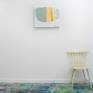 Abstract painting by Claire Desjardins - on the wall