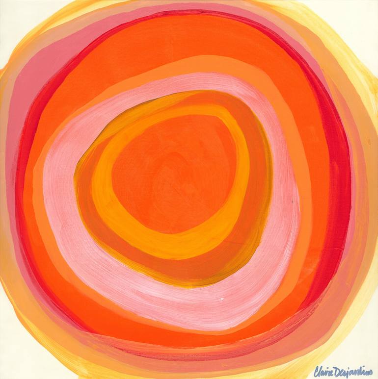 Original Abstract Painting by Claire Desjardins | Abstract Art on Canvas | All of the Colors: Red